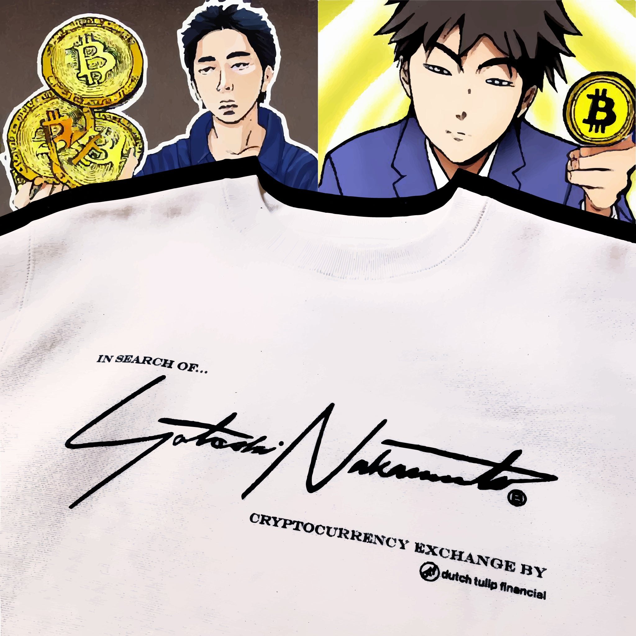 Satoshi Nakamoto Sweatshirt - Bone White – Dutch Tulip Financial