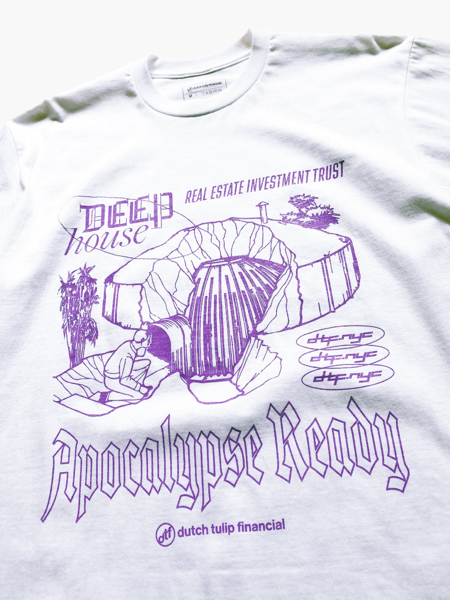 Deep House REITS Tee - White – Dutch Tulip Financial