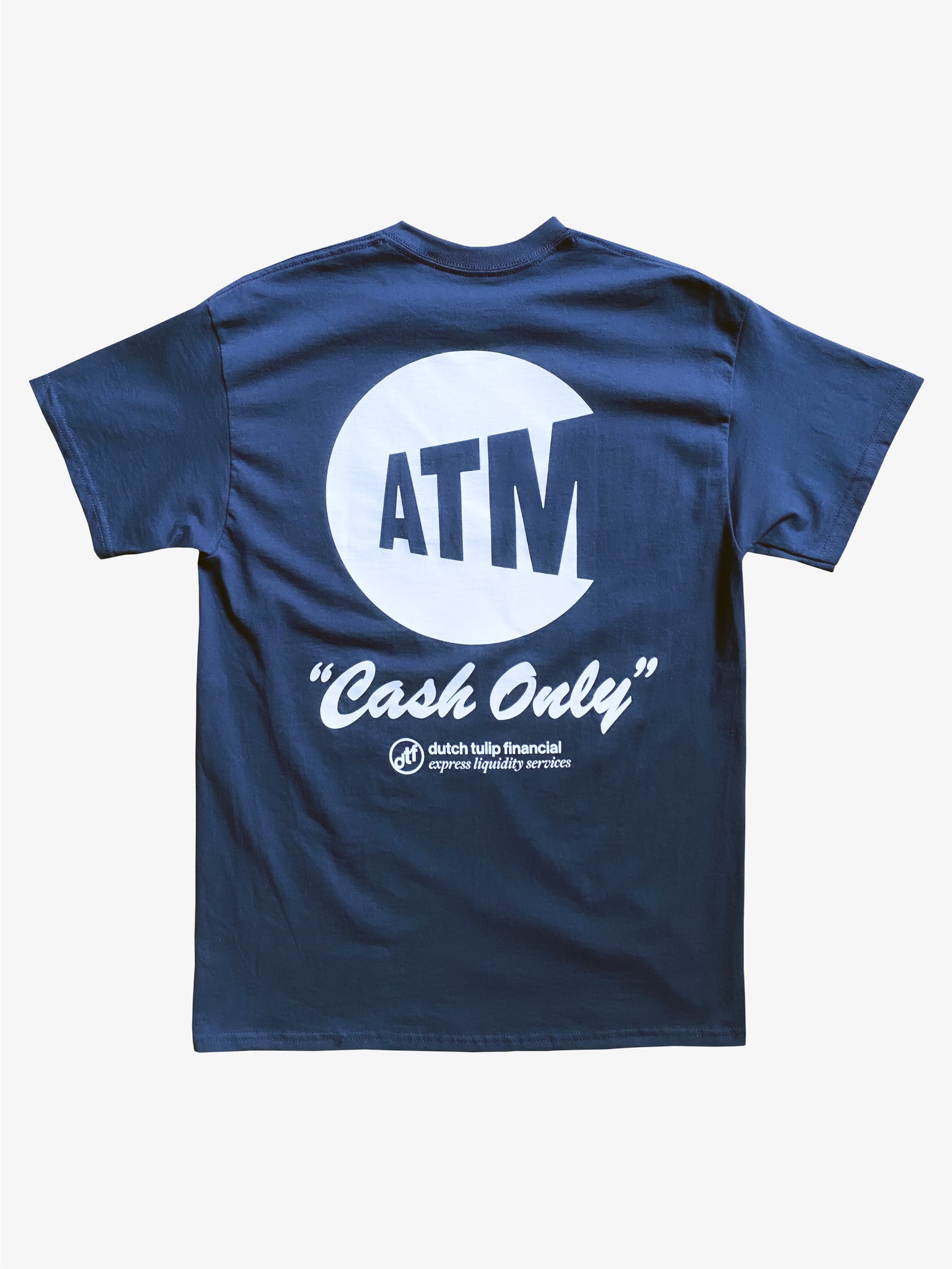 ATM Cash Only Tee - Navy