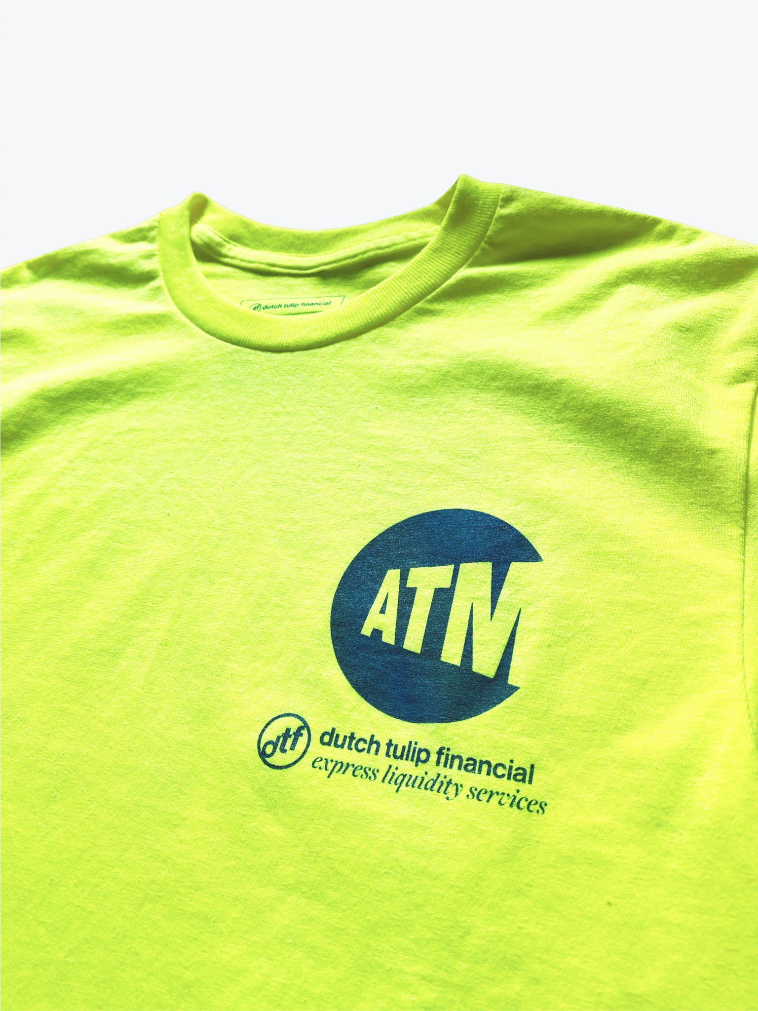 ATM Cash Only Tee - Neon Green