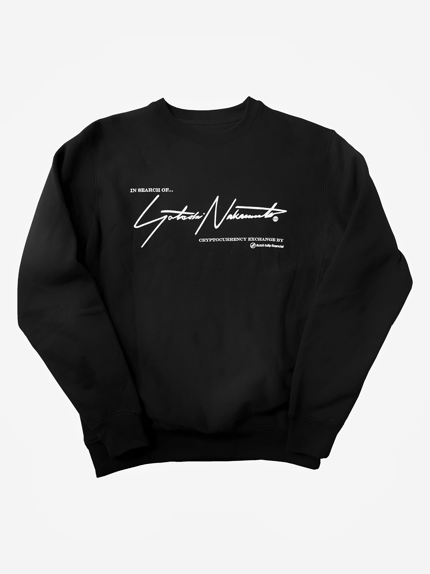 Satoshi Nakamoto Sweatshirt - Black – Dutch Tulip Financial