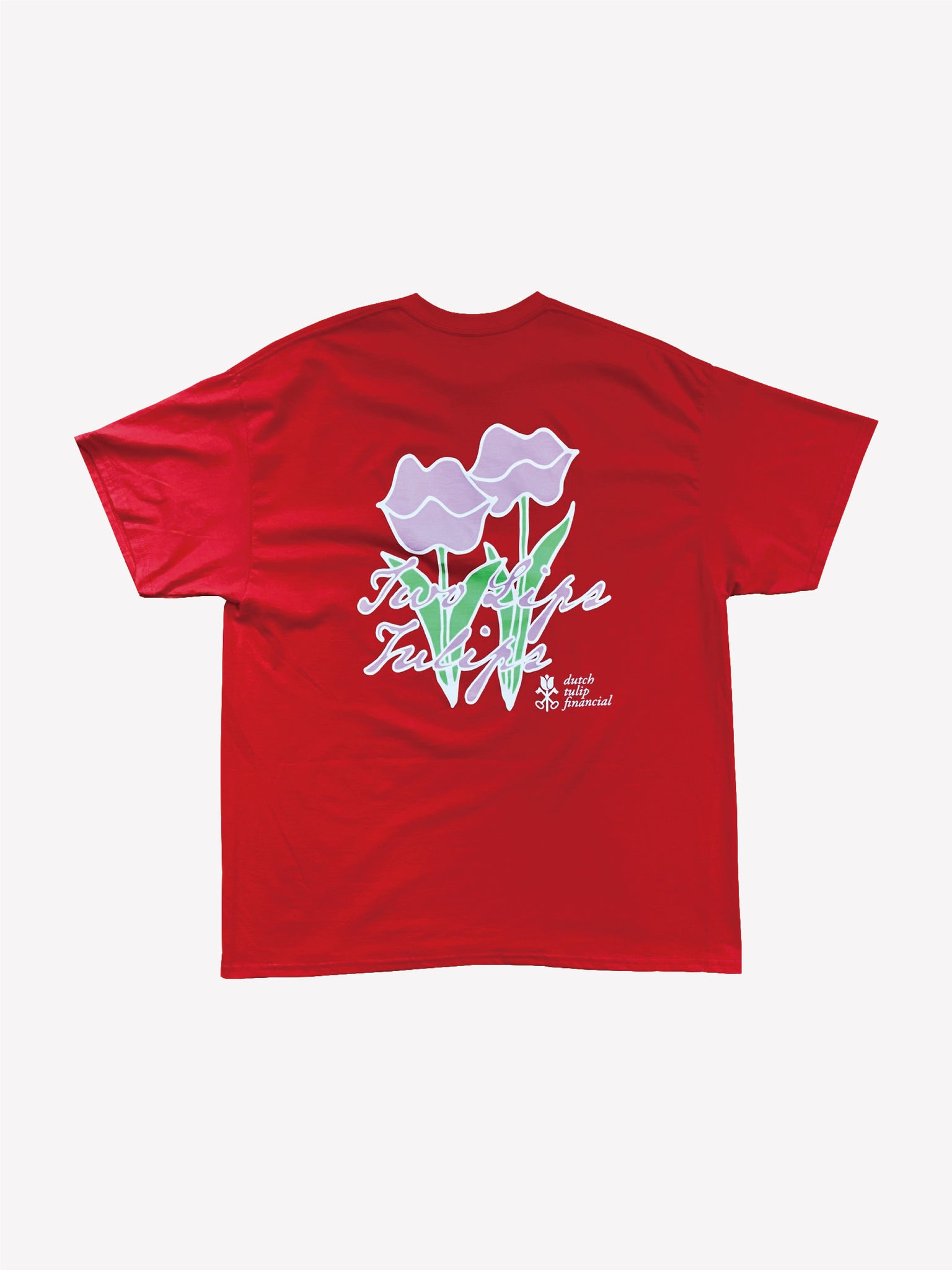 Two Lips Tulips Tee - Red