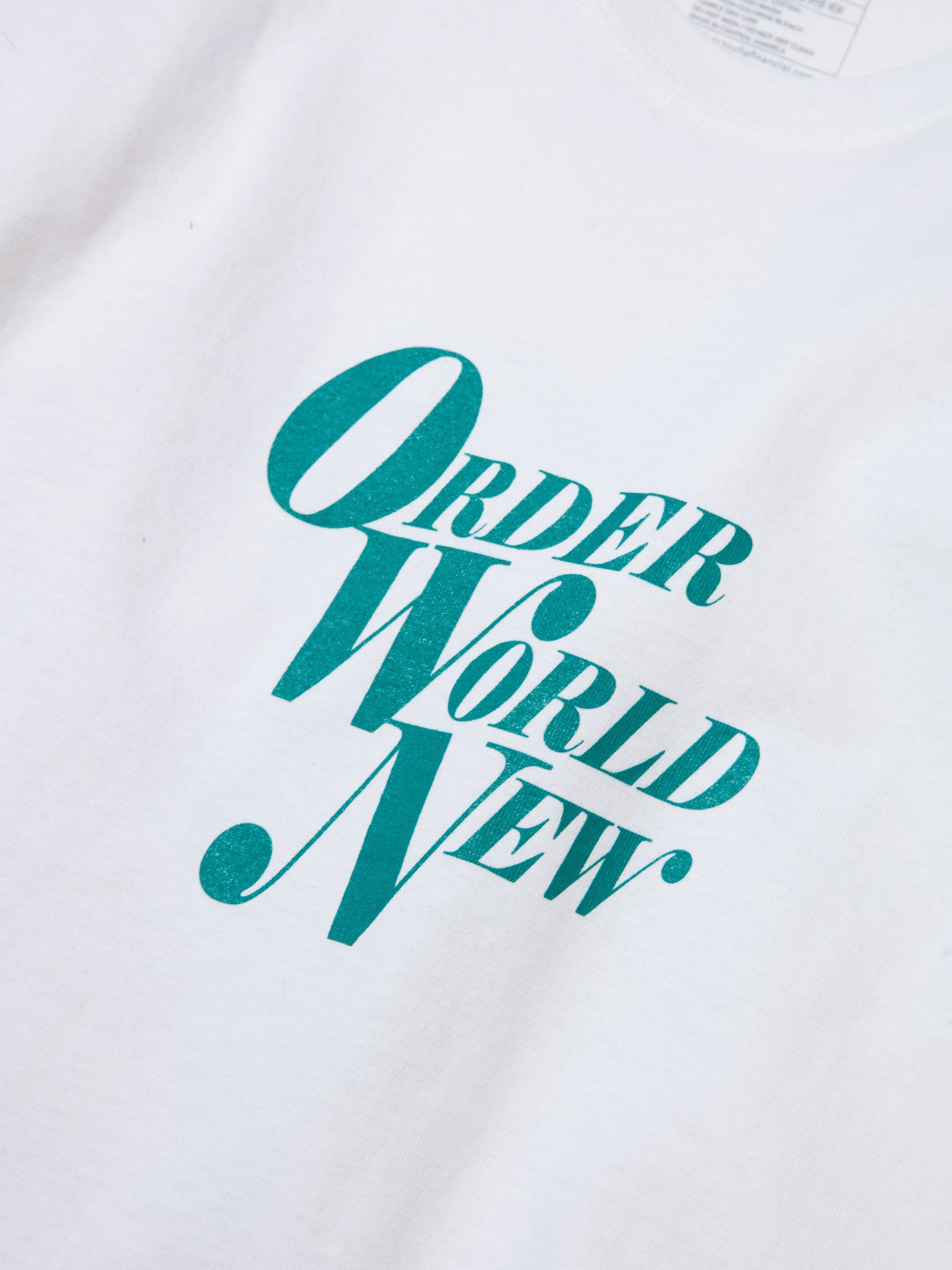 Order World New Tee - White
