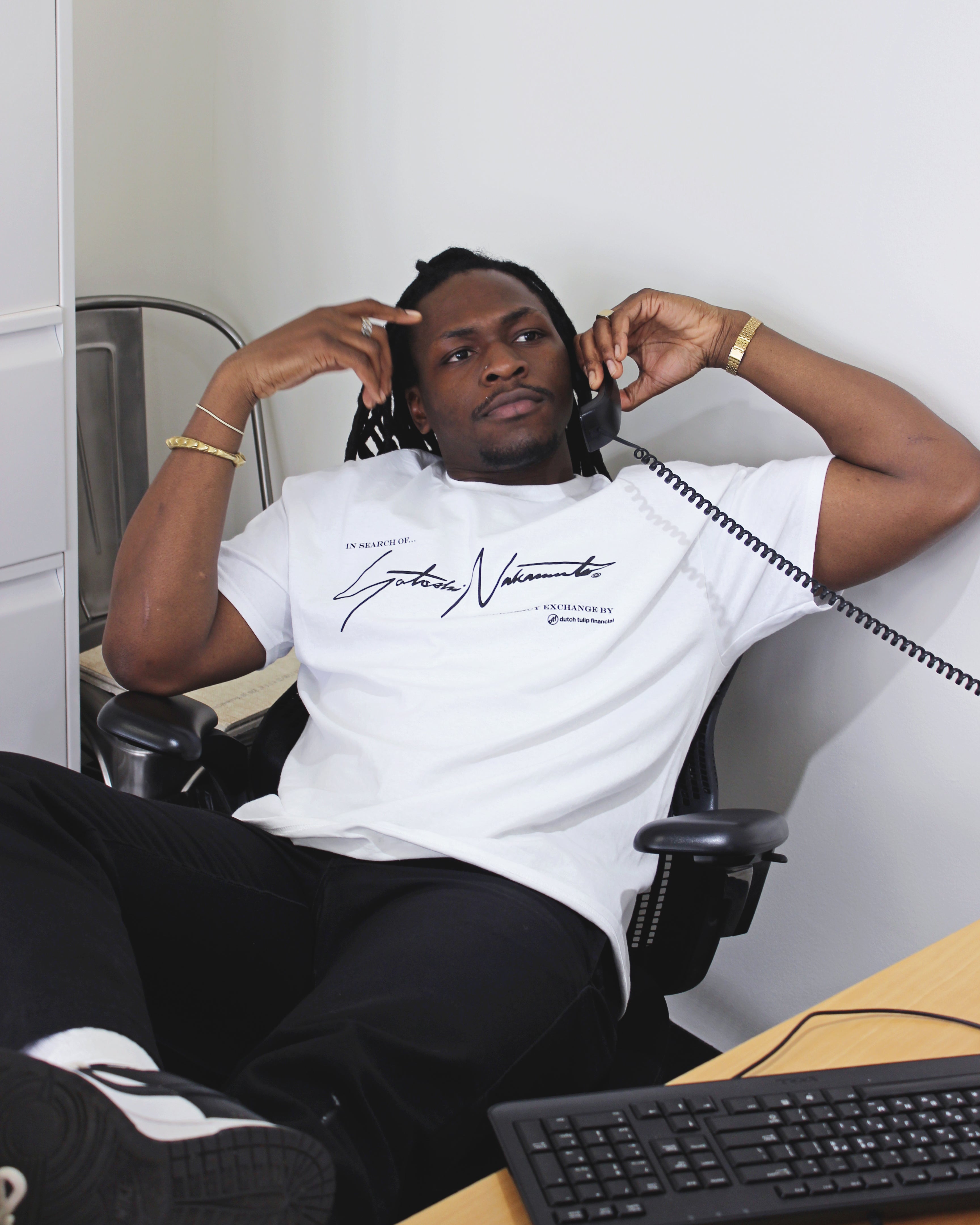 Satoshi Nakamoto Bitcoin Tee - White – Dutch Tulip Financial