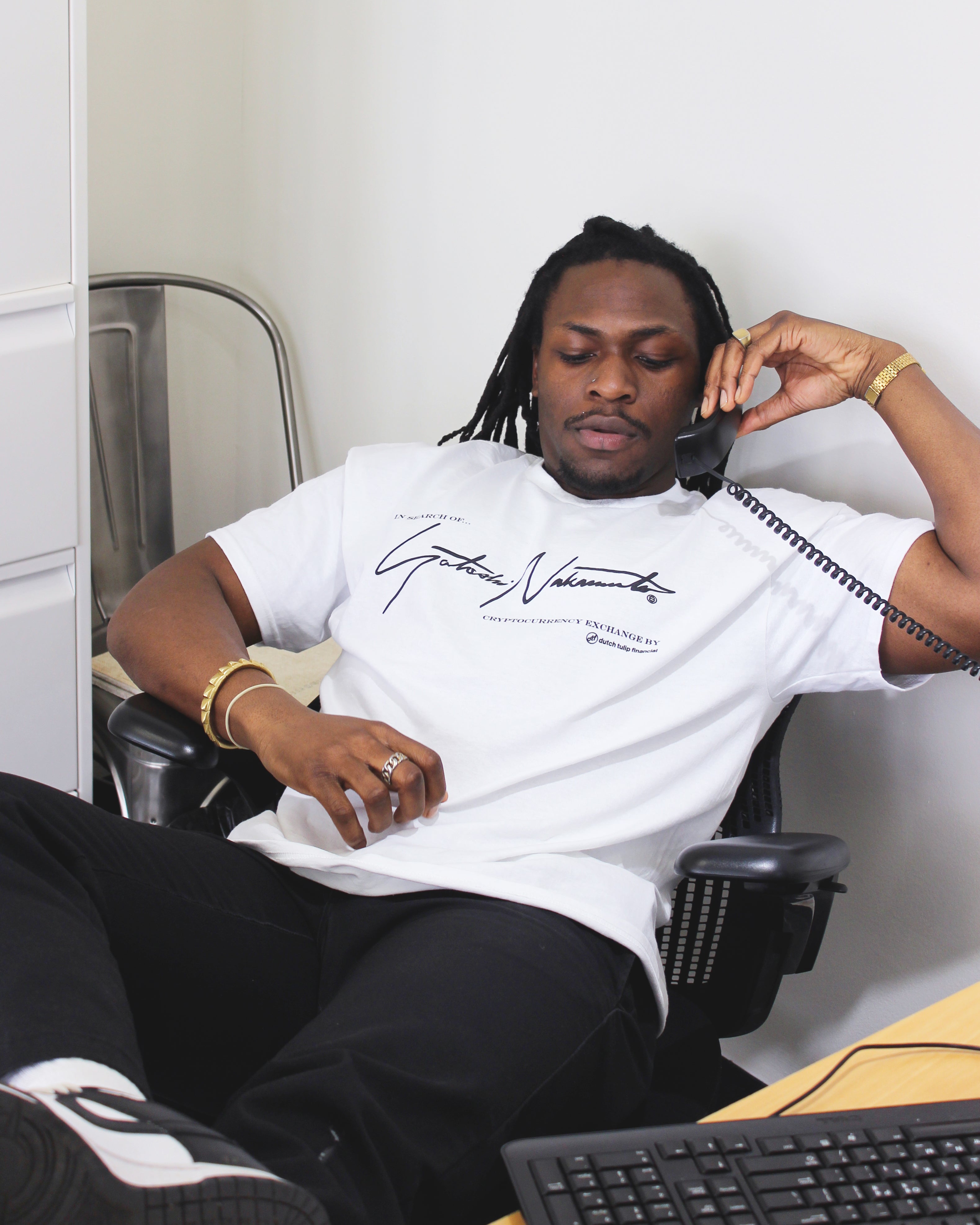 Satoshi Nakamoto Bitcoin Tee - White – Dutch Tulip Financial